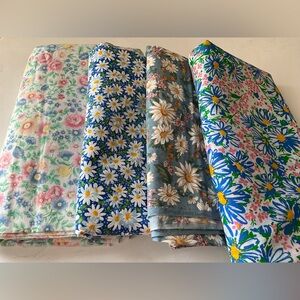 Quilting Fabric Sewing Material Lot Cottage Core Shabby Chic Florals Blues Daisy